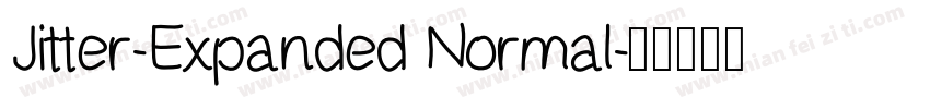 Jitter-Expanded Normal字体转换